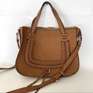 Sole Society Large Tan Crossbody Bag NWOT